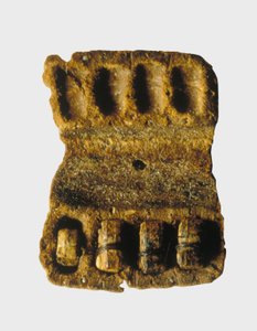 Filatterio nella loro scatola di cuoio originale, Grotte di Qumran da Unbekannt Unbekannt